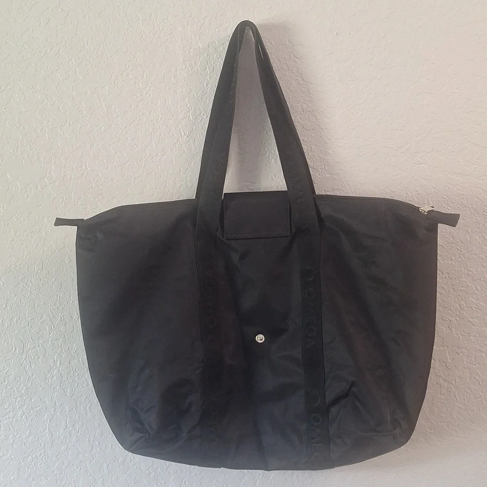 Omega Weekend Black Nylon Tote